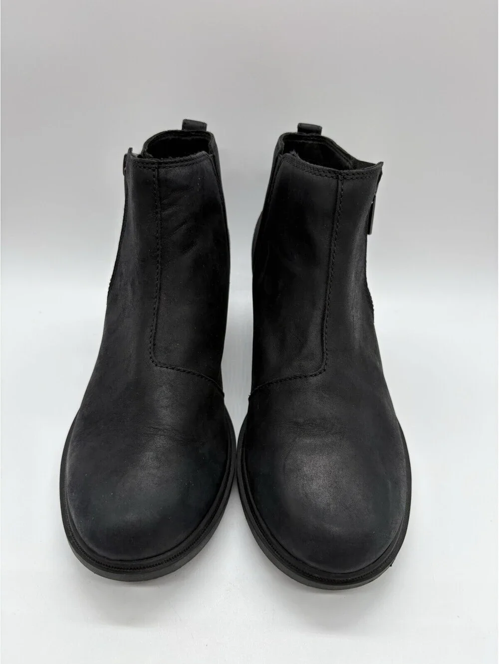Sorel Women's Evie II Zip Chelsea Boots Waterproof Leather Black Size 9